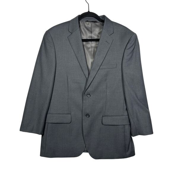 Caravelli Men's Suit Jacket Sport Coat S60512N Oxford 2B Italy 38S 32W Gray - Picture 1 of 13